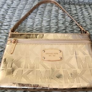 New without tags Michael Kors‎ metallic gold wristlet